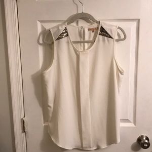 Adorable work shirt Tank top/Subtle sequin details
